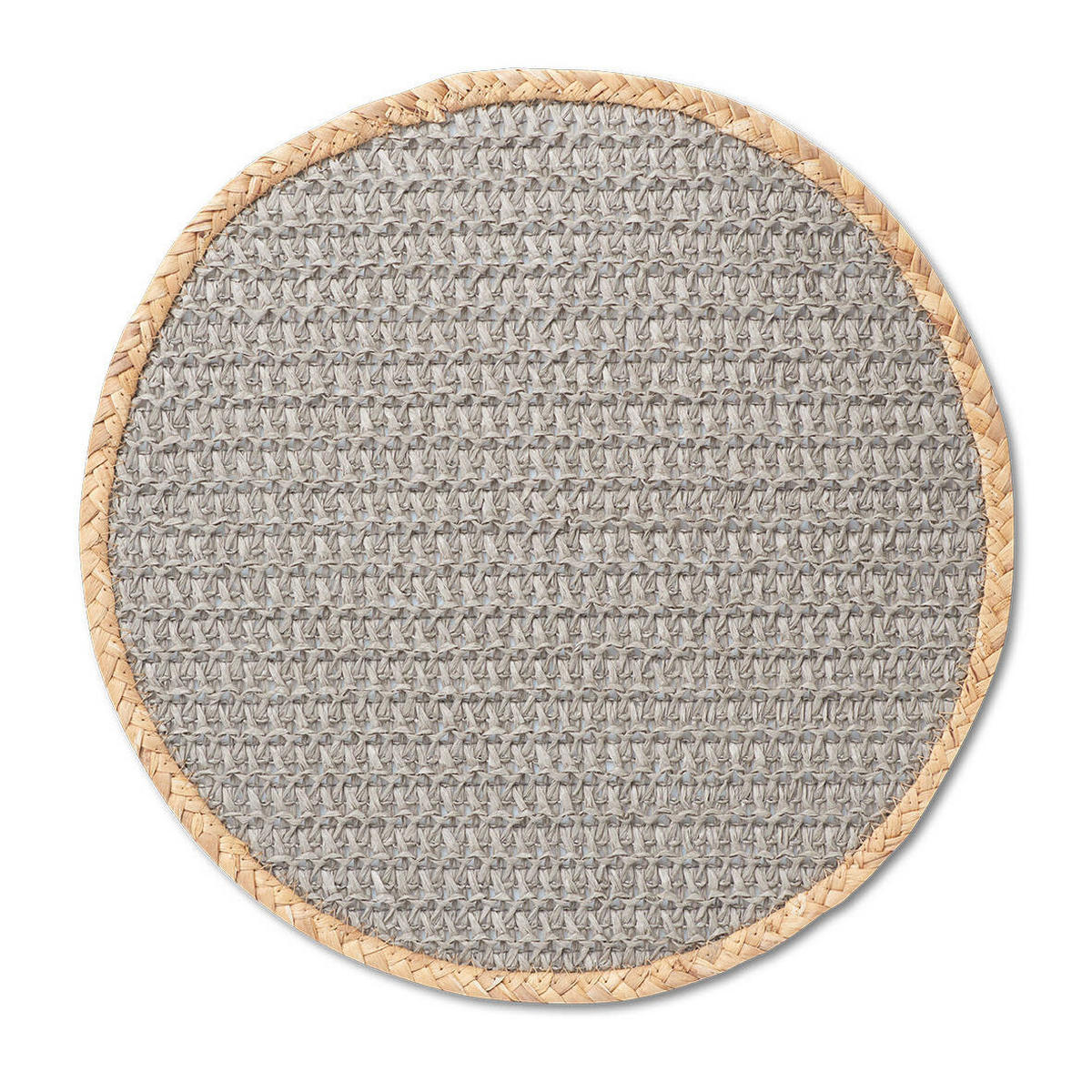 TISCHSET Nature Ø 38 cm - Grau, Papier (38cm) - ZELLER