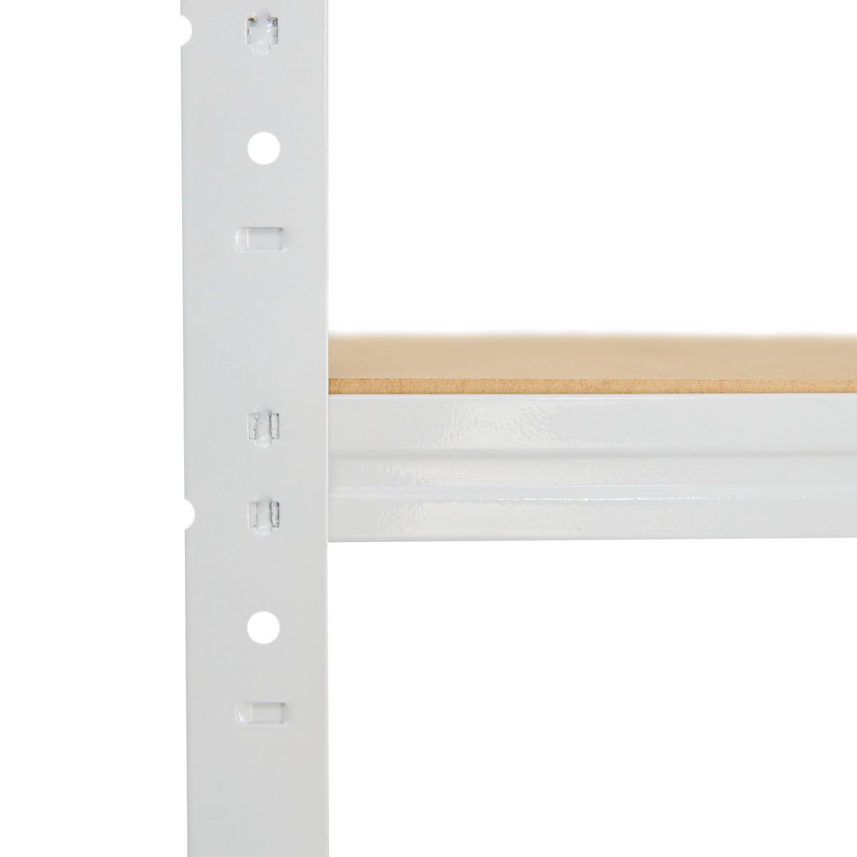 WERKBANK Regal HOME 190x100x60 cm in weiß mit 6 Böden und 145 kg Traglast pro Boden - Creme, Metall (100/190/60cm) - shelfplaza