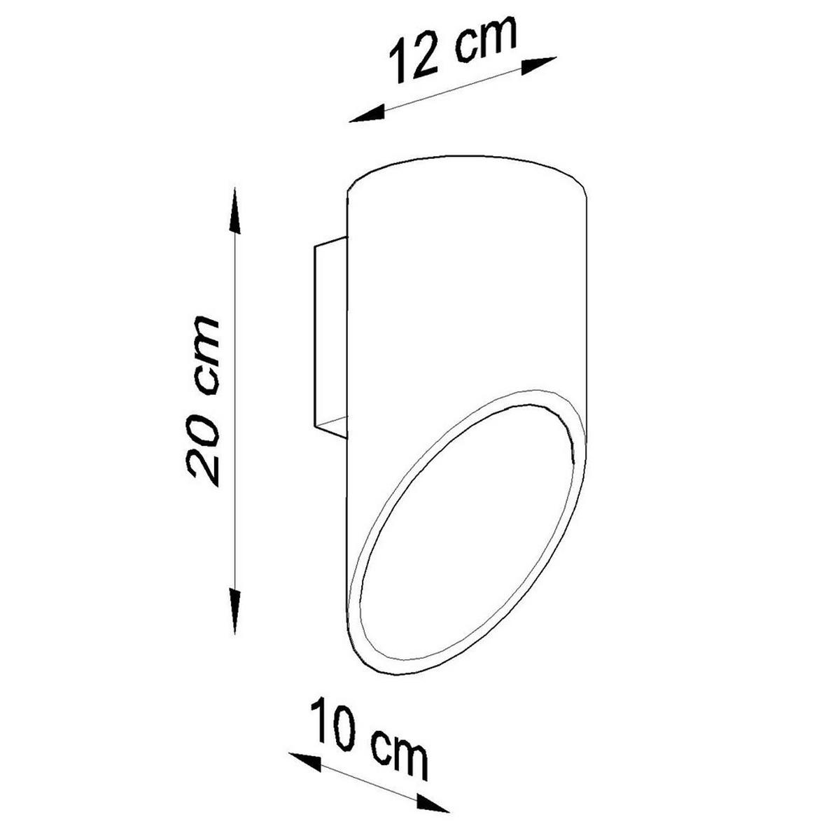 WANDLEUCHTE Aluminium Weiß Up & Down - Weiß, Metall (12/20/10cm)