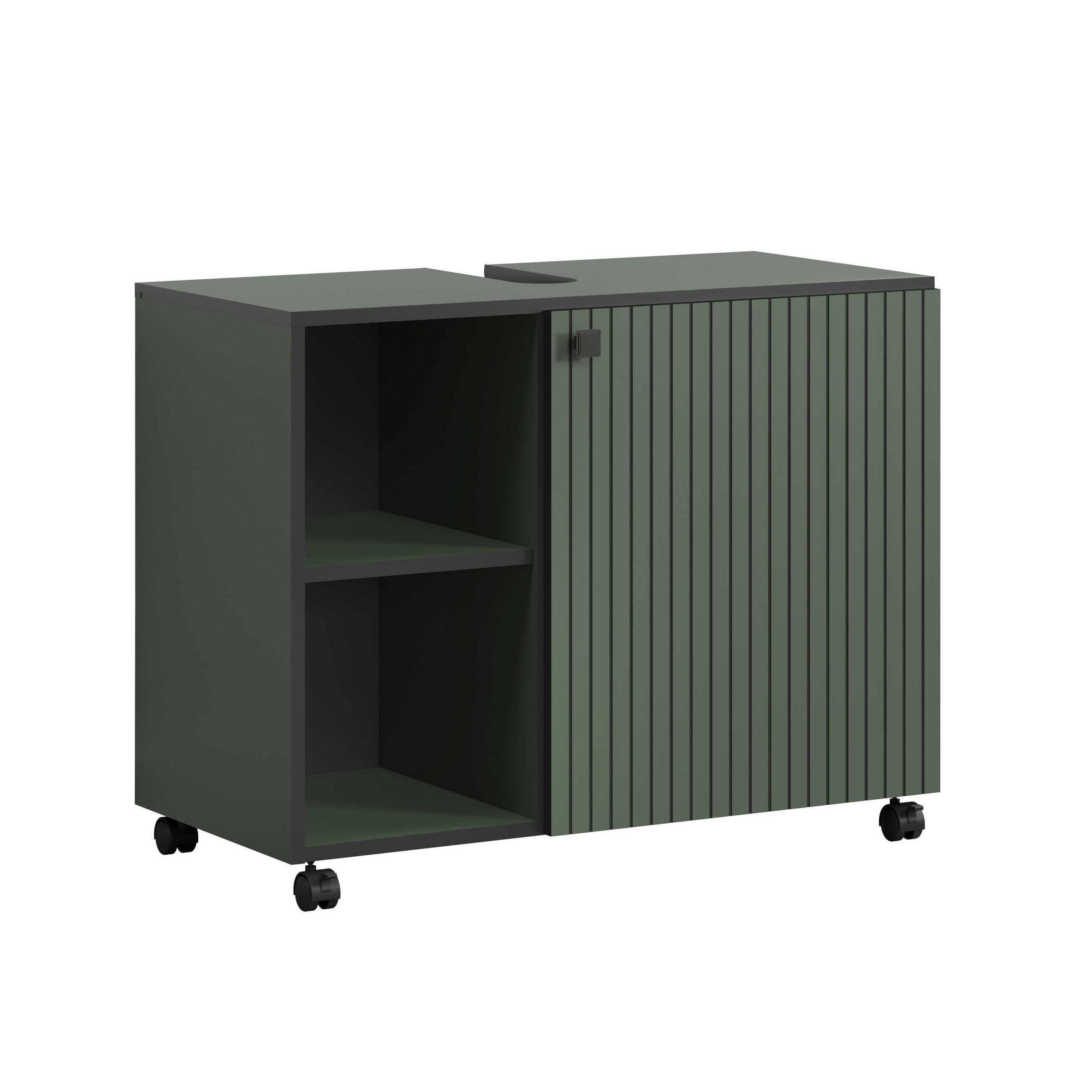 Trendteam Waschbeckenunterschrank Grün 80x64x42 cm