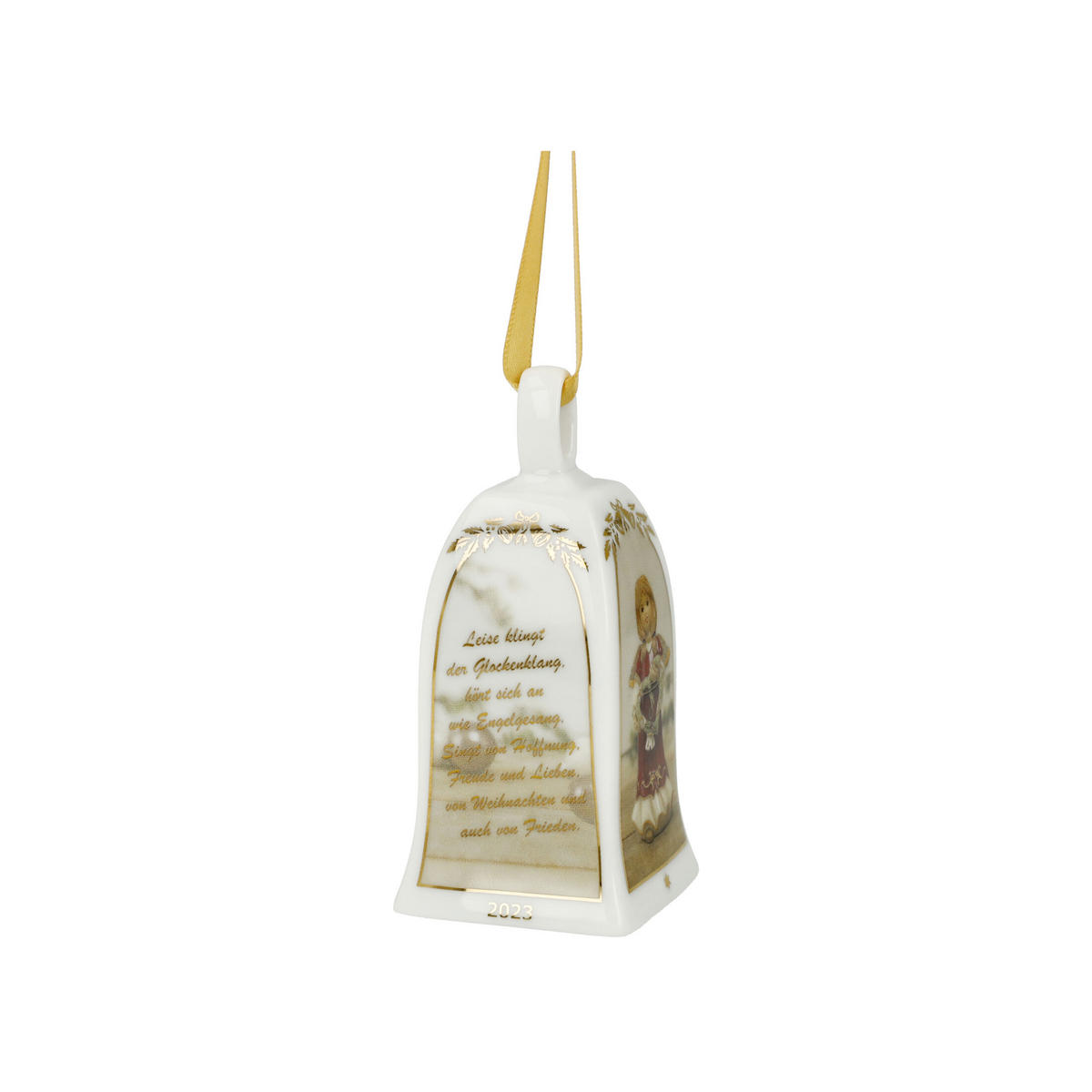 JAHRESGLOCKE 2023, Christbaumschmuck, Porzellan, 7 cm - Multicolor, Keramik (7/7/7cm) - Goebel