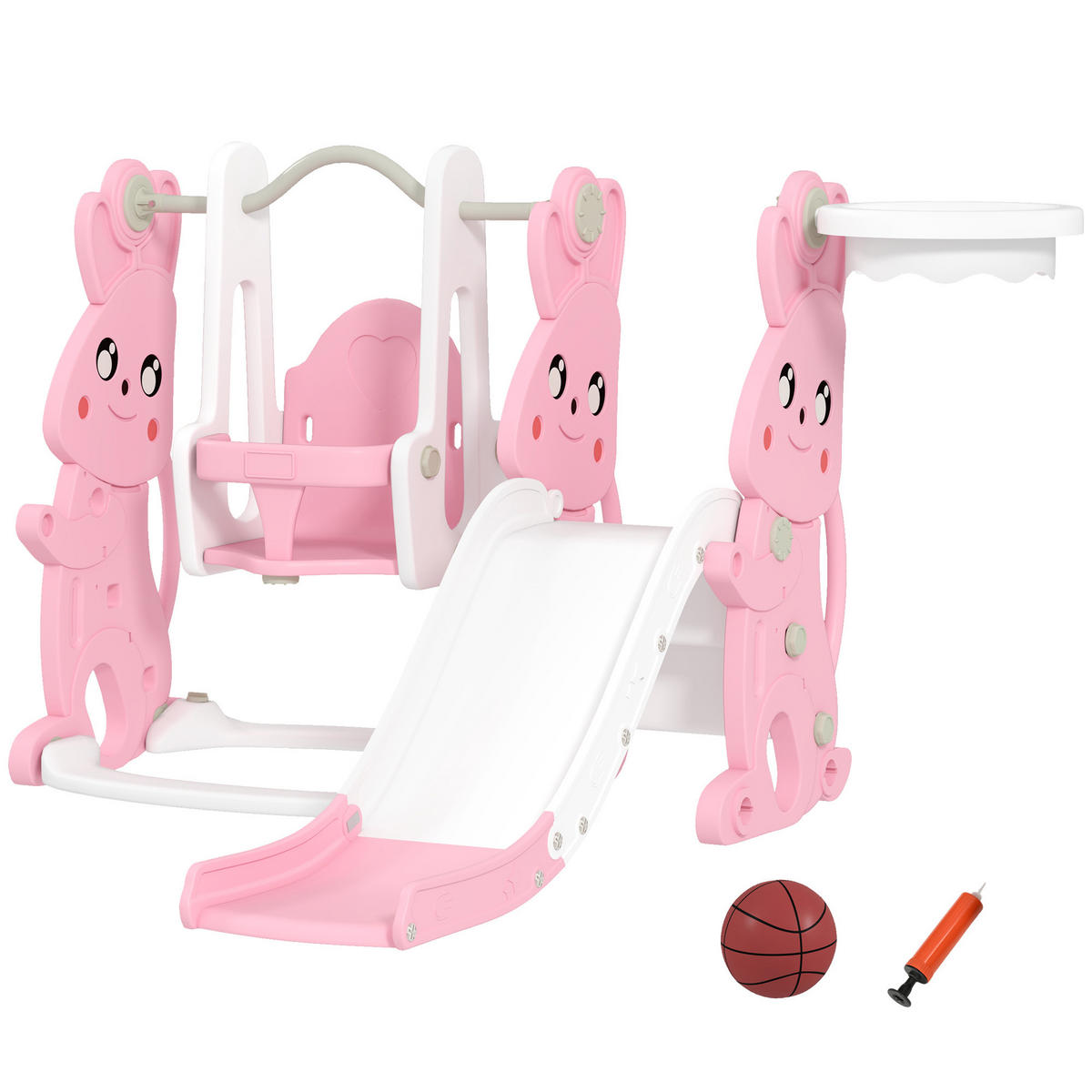 KINDERRUTSCHE DE-17979 Pink - Pink, Kunststoff (160/107/147.5cm) - ComfortXL
