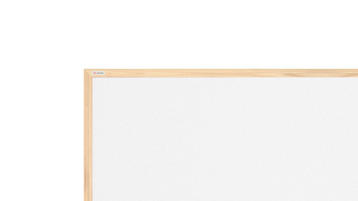 WEISS Pinnwand mit Holz Rahmen 120x90cm - Weiß, Holz (120/90/1.5cm) - ALLboards