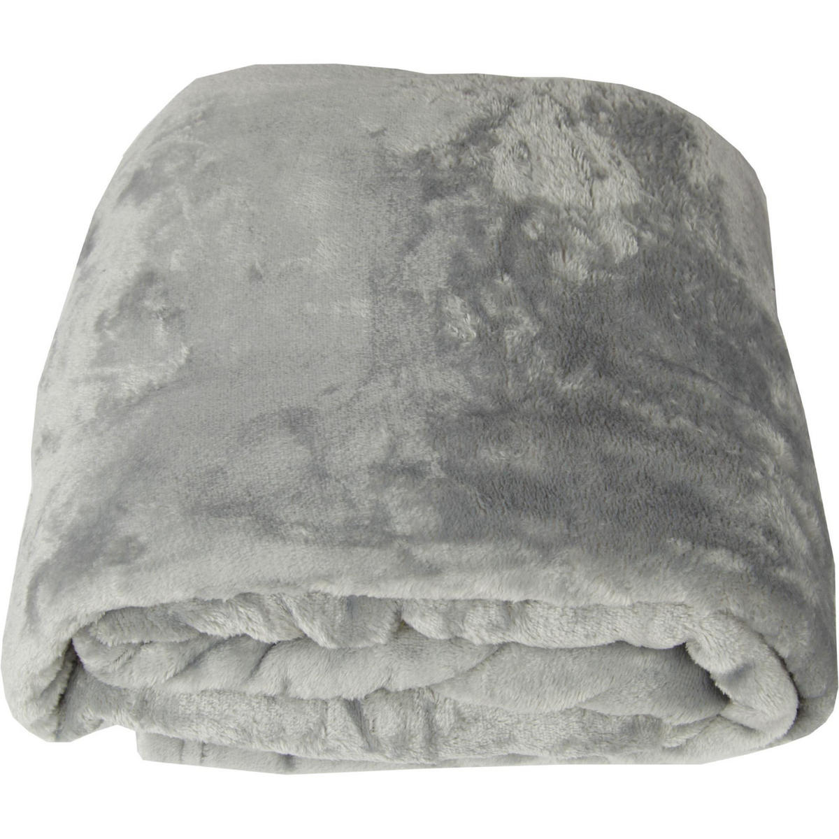 KUSCHELDECKE "Celina" 2er-Pack Grau 180x220 cm - Grau, Textil (180/220cm)