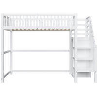 HOCHBETT Holz 90/200 cm Weiß - Weiß, Holz - Raumix