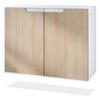 KOMMODE Sylt Eiche sägerau - Eiche San Remo, Holzwerkstoff (92.5/73.5/35cm) - Vladon
