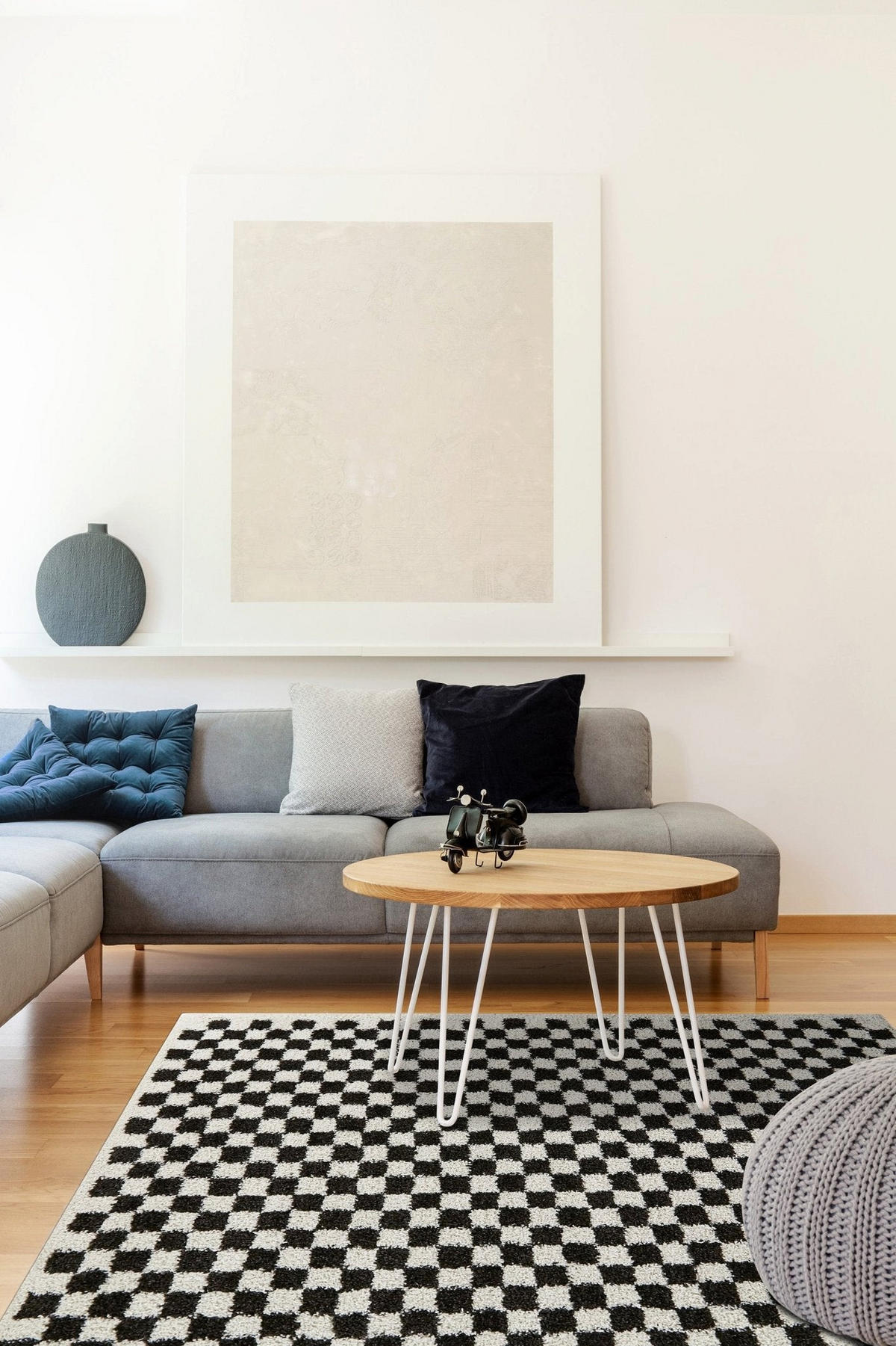 TEPPICH weich komfortabel schwarz schwarz - Schwarz, Textil (120/170cm) - AFK Living