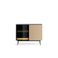 SIDEBOARD: Vicenza-Eiche, 107 x 84 x 39 cm - Eichefarben, Holzwerkstoff (107/84/39cm) - 3XE LIVING