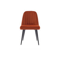 STUHL - 49 cm x 52 cm - Samt, Stoff - Terracotta ELEANA - Terracotta, Textil (49/81/52cm) - Vente-Unique