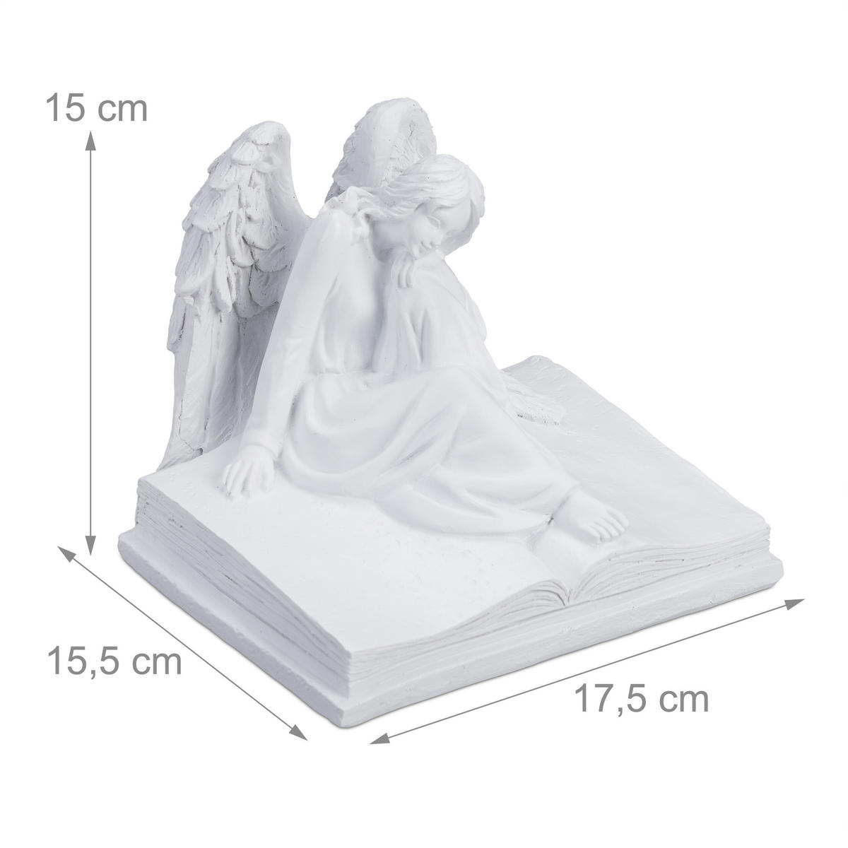 GRABENGEL - Weiß, Kunststoff (17.5/15/15.5cm) - Relaxdays