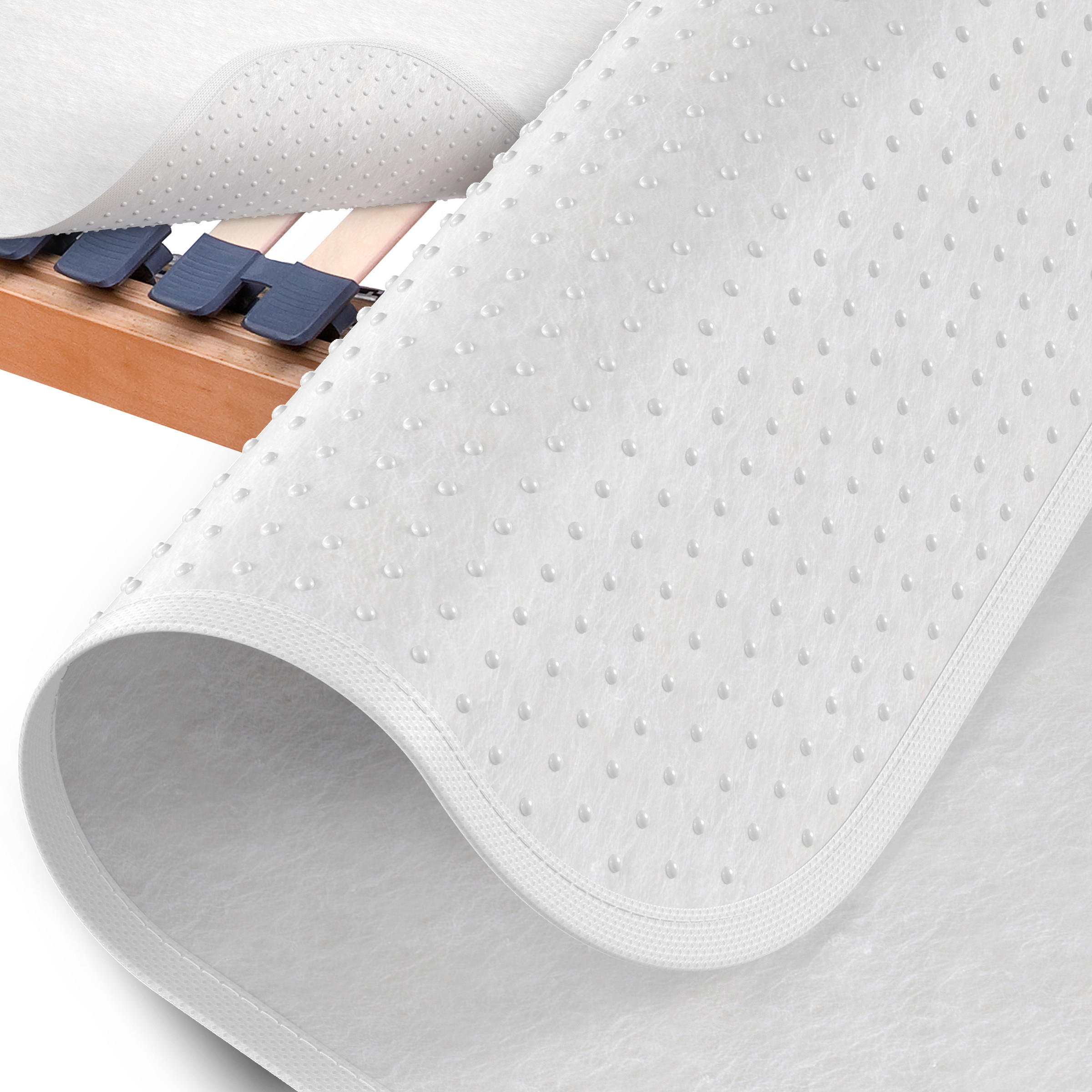MATRATZENSCHONER BeauTect mit Noppen 200/200 cm - Weiß, Kunststoff/Textil (200/200cm) - Beautissu 