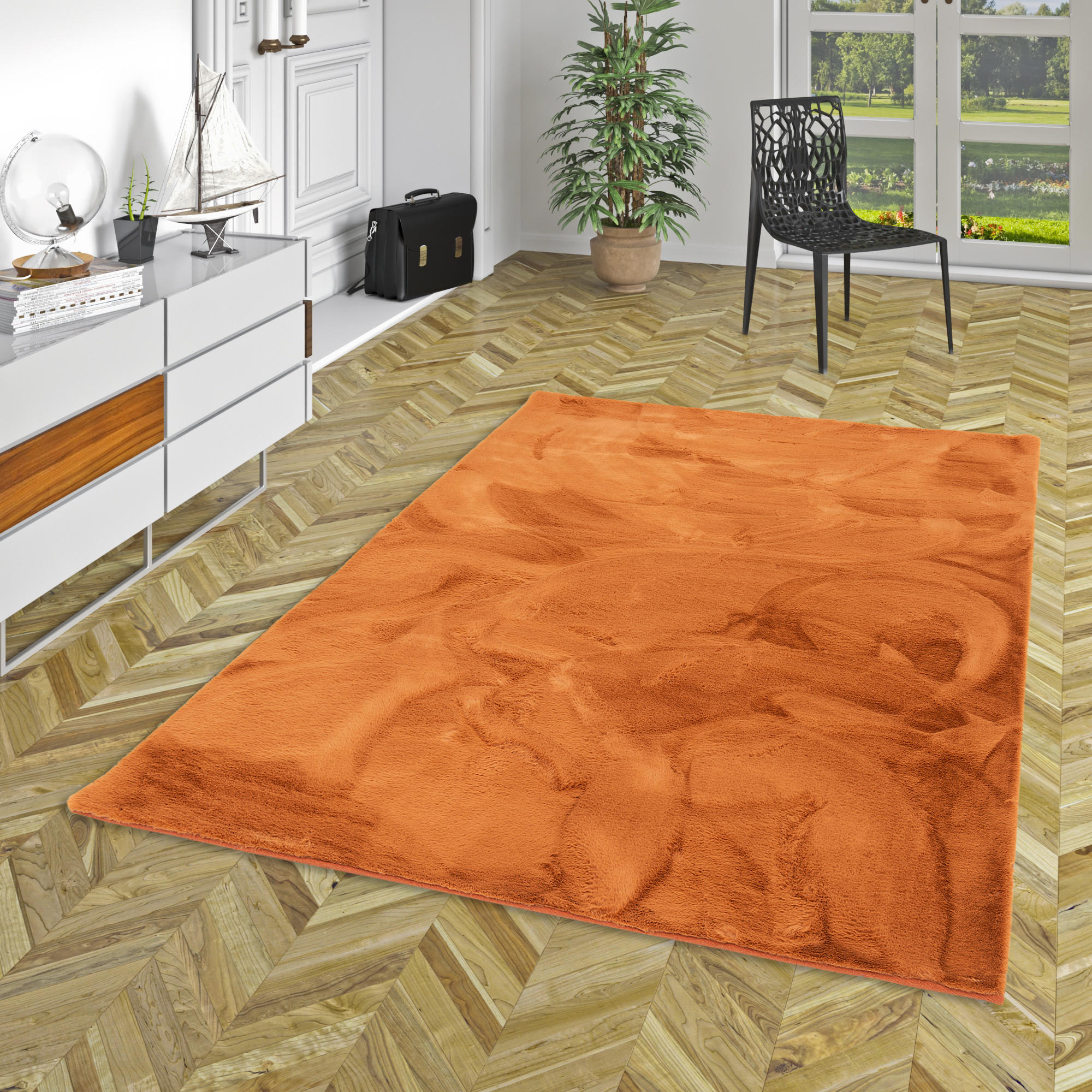 FELLTEPPICH LUXUS SUPER SOFT PLUSH - Cognac, Textil (120/170cm) - Pergamon