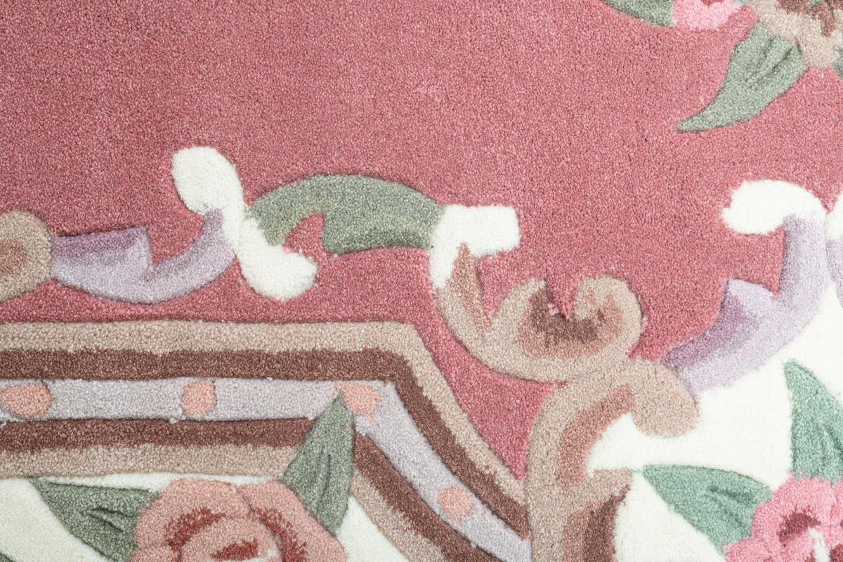 HANDTUFTTEPPICH Ming 70x140 cm - Rosa, Textil (70/140cm) - THEKO