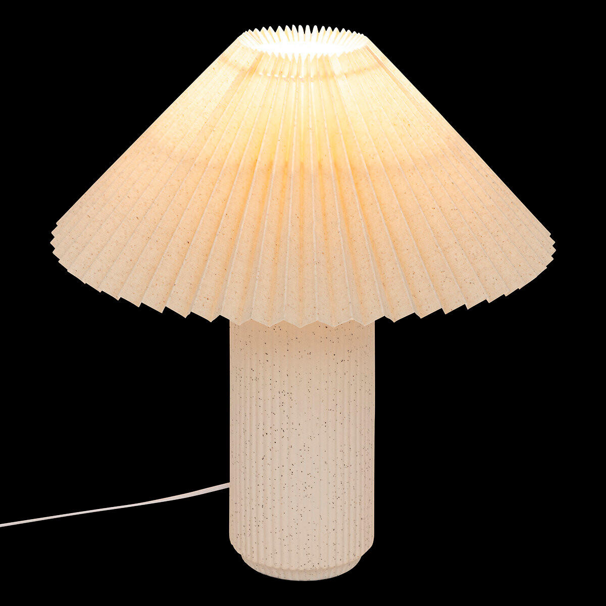 TISCHLEUCHTE Talya H. 38 cm - Beige, Keramik (35/35/38cm) - Atmosphera Createur d´interieur
