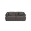 MODULARES-SOFA Campi aus strukturiertem Stoff grau 2 Sitzplätze - Grau, Textil (90/70/180cm) - Cosmopolitan Design