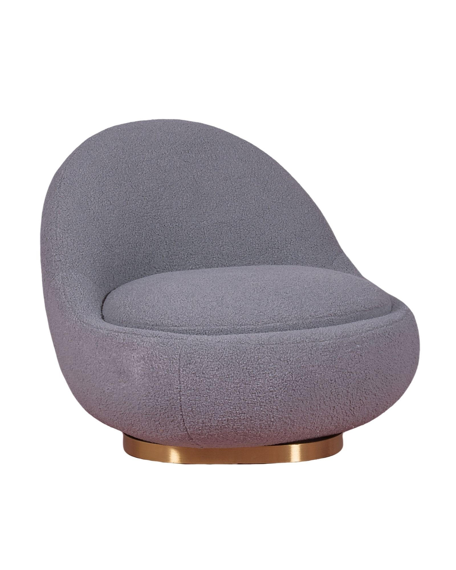 DREHSESSEL Baumwolle Grau - Grau, Textil (81/72/88cm) - Nest Dream