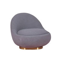 DREHSESSEL Baumwolle Grau - Grau, Textil (81/72/88cm) - Nest Dream
