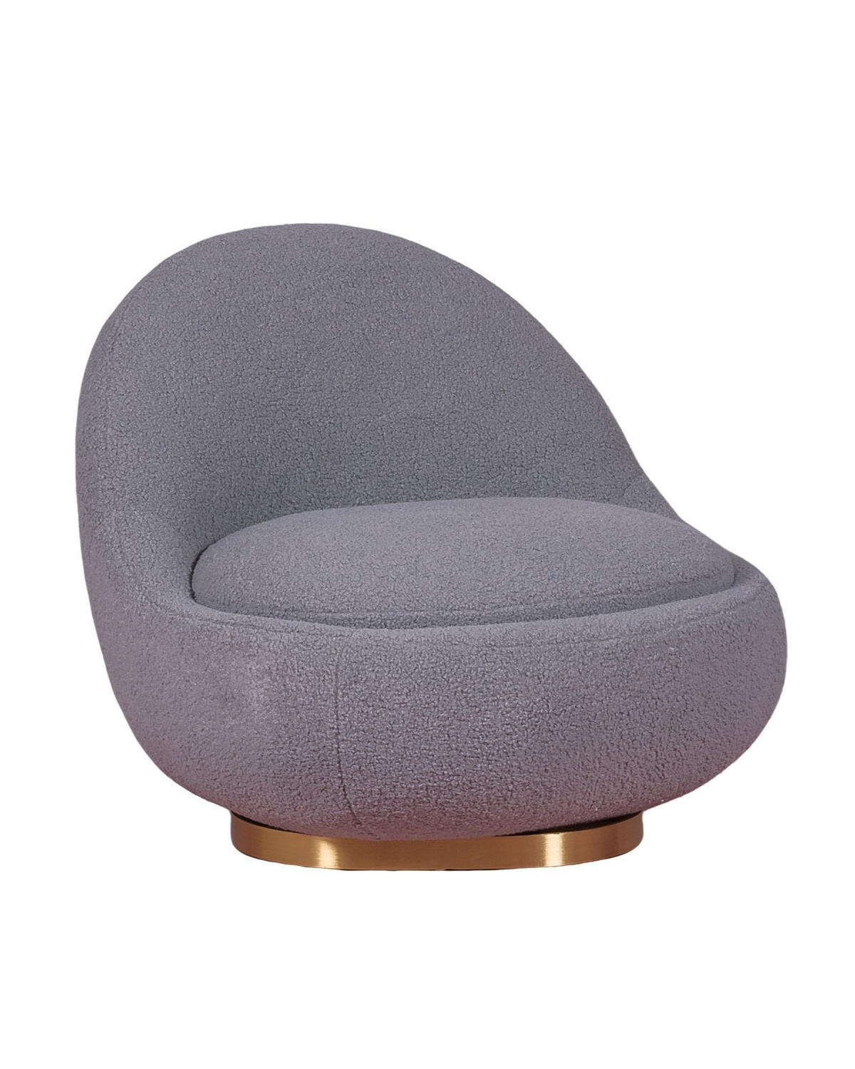 DREHSESSEL Baumwolle Grau - Grau, Textil (81/72/88cm) - Nest Dream