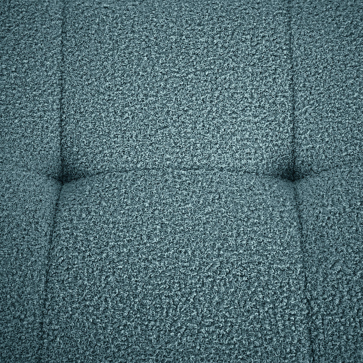 POLSTERHOCKER - Blau/Schwarz, Textil/Metall (67/47/50cm) - home24