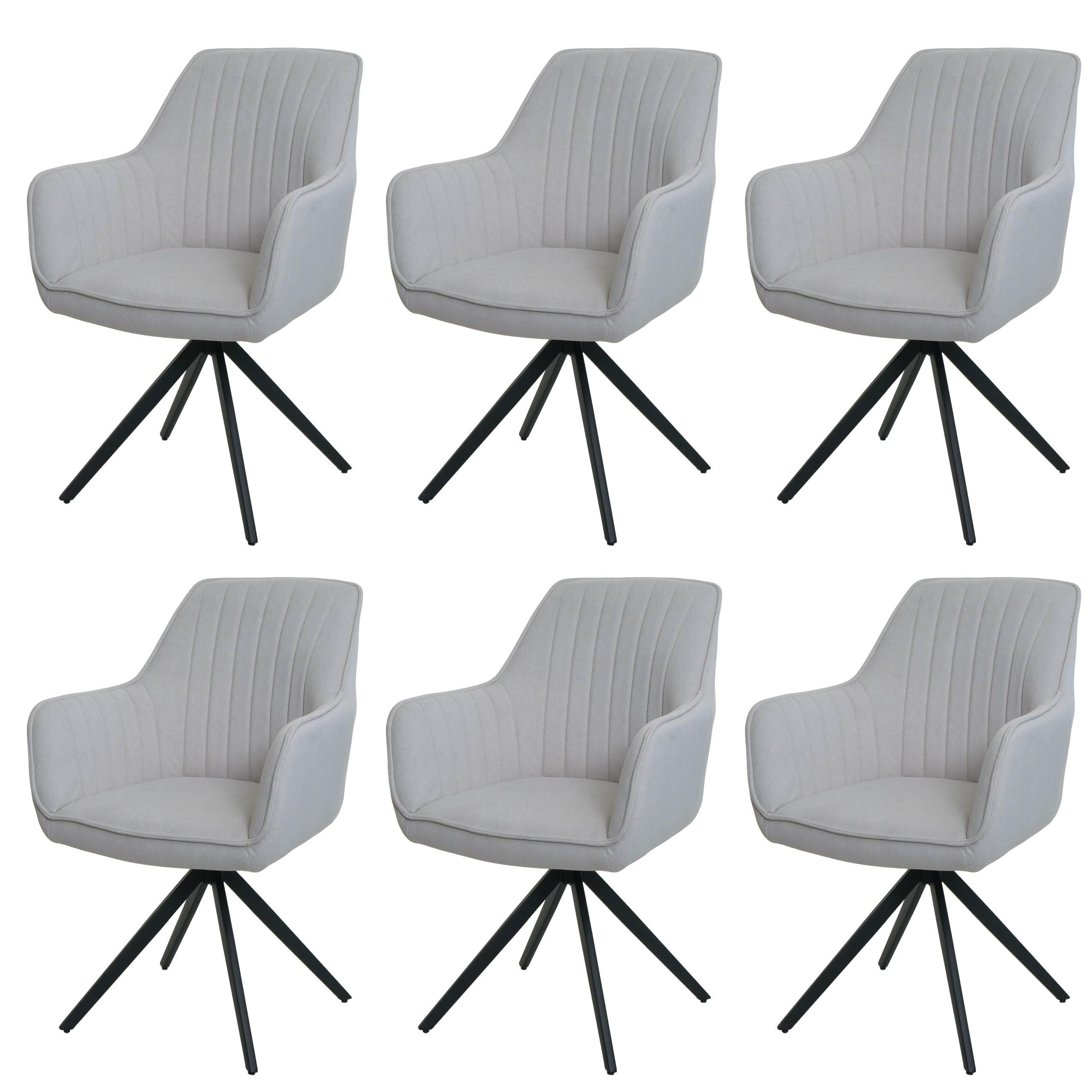 ESSZIMMERSTUHL Beige 6er-Set - Beige, Textil (58/87/55cm) - MCW