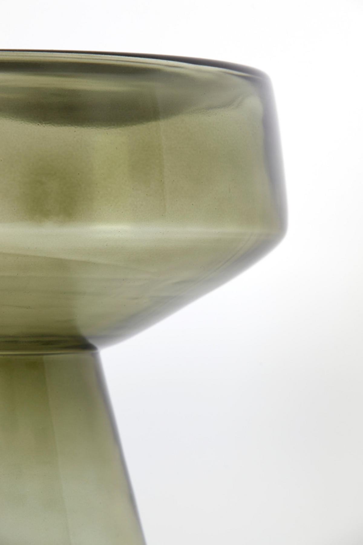 BEISTELLTISCH Dakwa Grün Ø37/44 cm - Dunkelgrün, Glas (37/37/44cm) - Light & Living