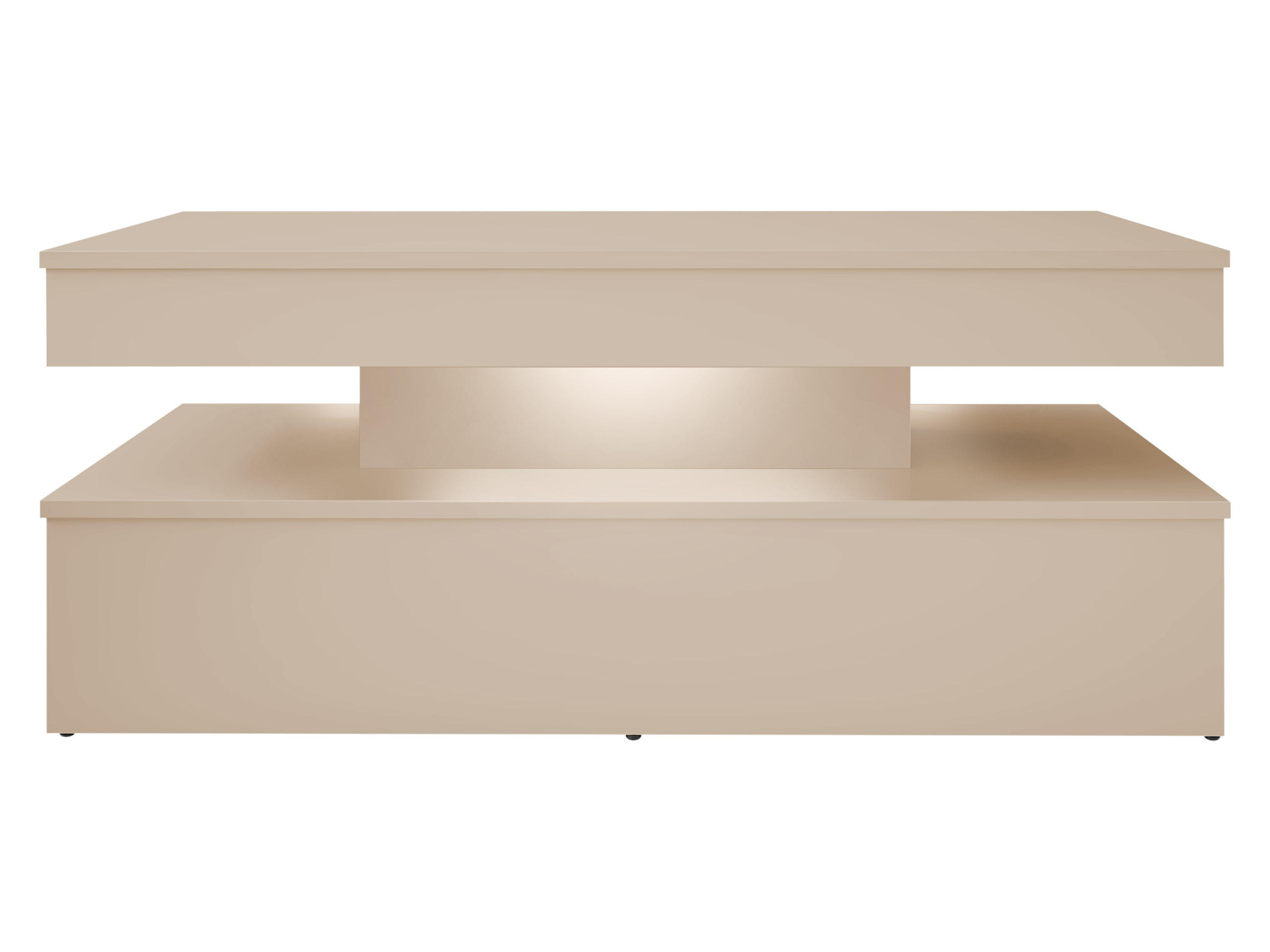 COUCHTISCH 120 Glossa Bis 01 - Sandfarben, Holzwerkstoff/Kunststoff (55/120/50cm) - MIRJAN24