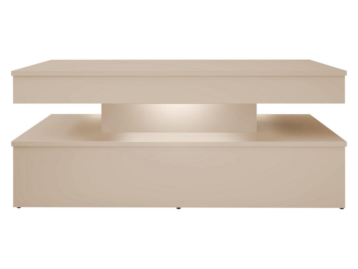 COUCHTISCH 120 Glossa Bis 01 - Sandfarben, Holzwerkstoff/Kunststoff (55/120/50cm) - MIRJAN24