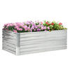 HOCHBEET - Silberfarben, Metall (90/59/180cm) - Outsunny