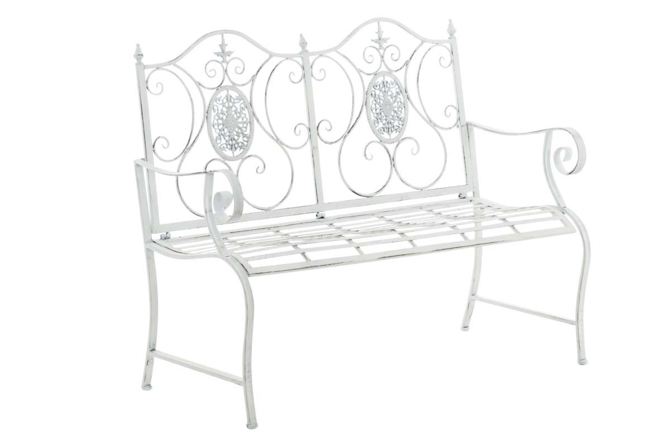 BANK Puncho antik weiß - Weiß, Metall (116/53/94cm) - TPFGarden