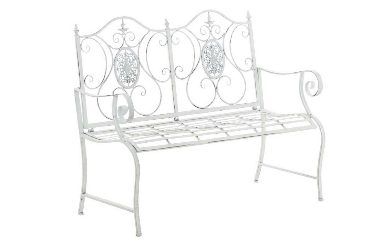 BANK Puncho antik weiß - Weiß, Metall (116/53/94cm) - TPFGarden