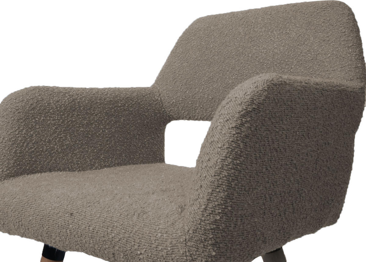ESSZIMMERSTUHL taupe - Taupe, Textil (56/80/53cm) - MCW