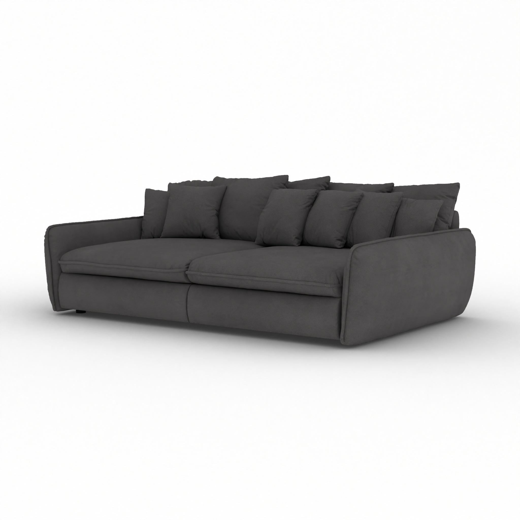 foamnova Bigsofa Dunkelgrau 234x61x131 cm