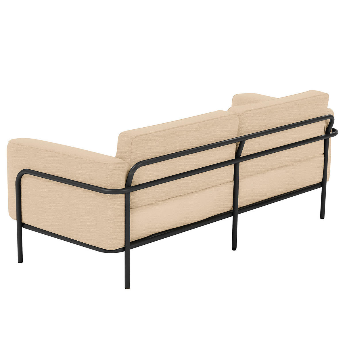 3-SITZER OUTDOOR-SOFA - Beige, Textil/Metall (212/76/88cm) - home24