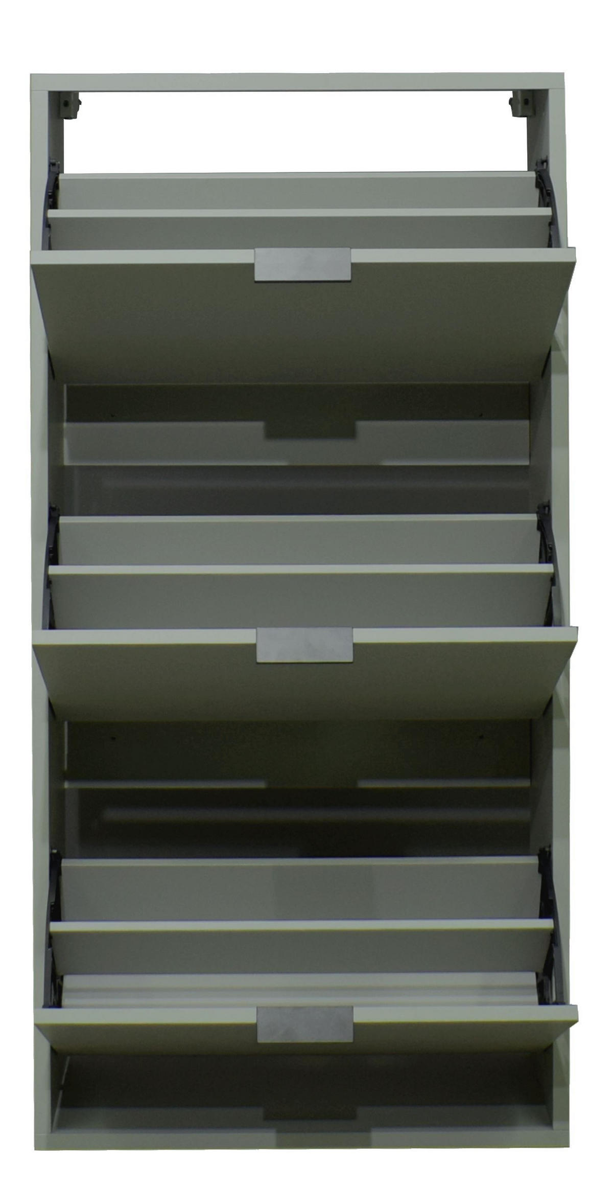 SCHUHSCHRANK Erna 61x25x126 Pinie Green matt Lack - Grün, Holzwerkstoff (61/126/25cm) - 58aufmkessel