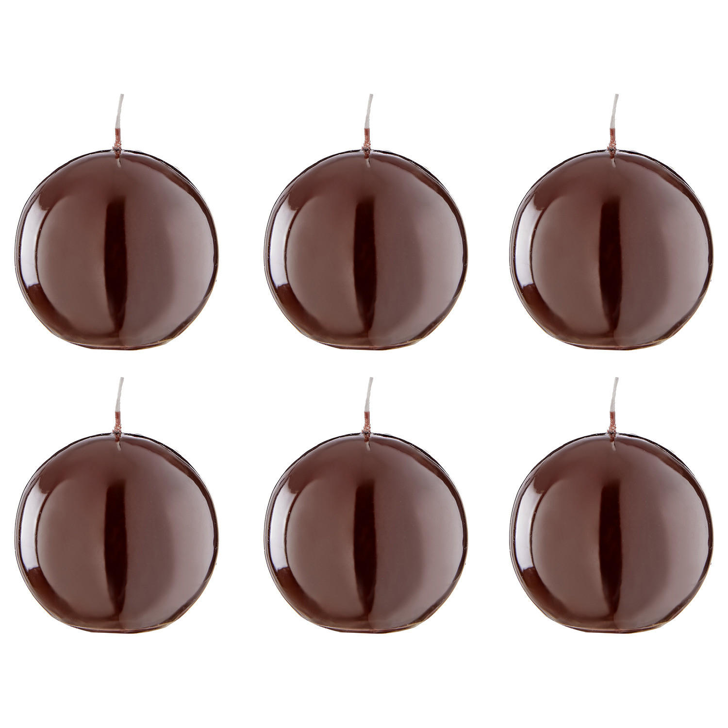 Butlers Kerze Braun 8x8x8 cm