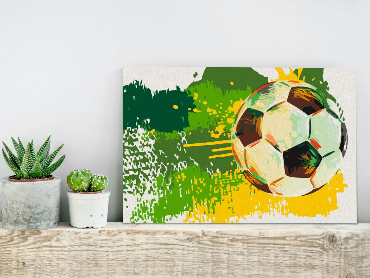 MALEN NACH ZAHLEN 50/40 cm - Multicolor, Textil (1.4/40cm) - KUNSTLOFT