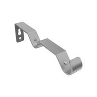 TRÄGER FÜR GARDINENSTANGEN 16 mm Ø, Hera 2-läufig, Silbergrau - Alufarben, Metall (14.4/4.4/1.6cm) - INTERDECO