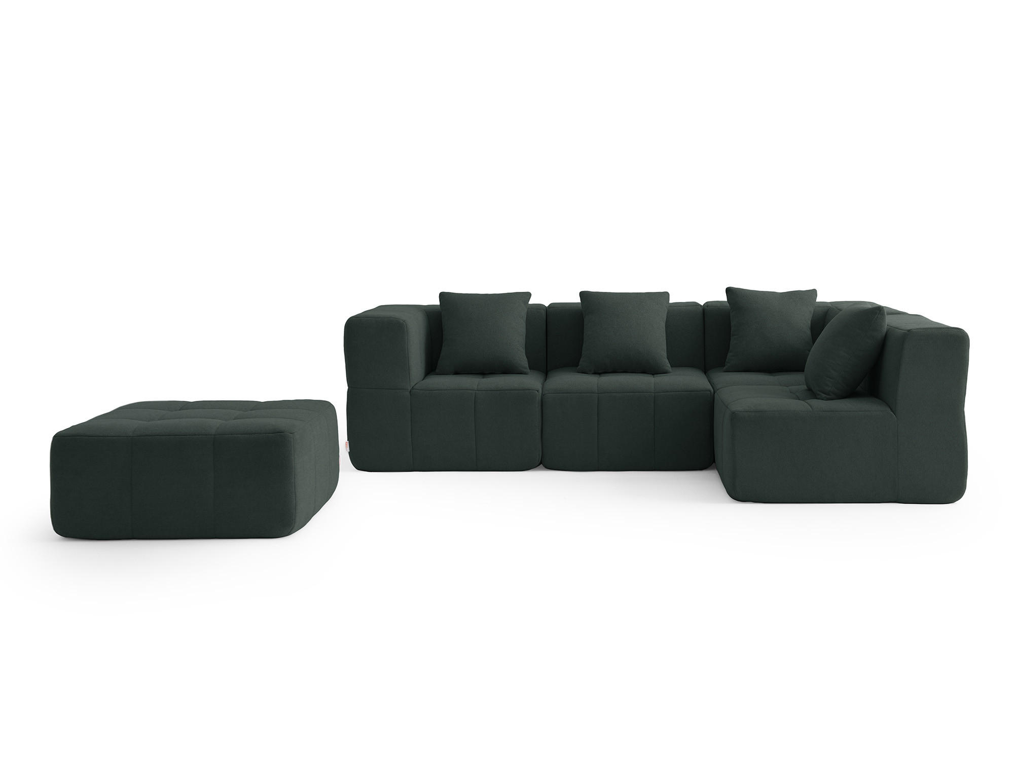 MILYsofa Ecksofa Waldgrün 260x190 cm