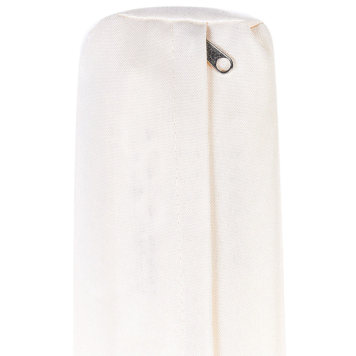 GARTENSTUHL Cremeweiß Cerreto - Weiß/Braun, Holz (55/39/64cm) - Beliani