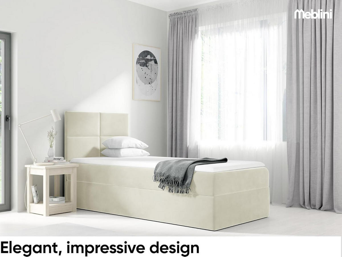 KINDERBETT MINO 3 - Creme, Holzwerkstoff (84/208cm) - Meblini