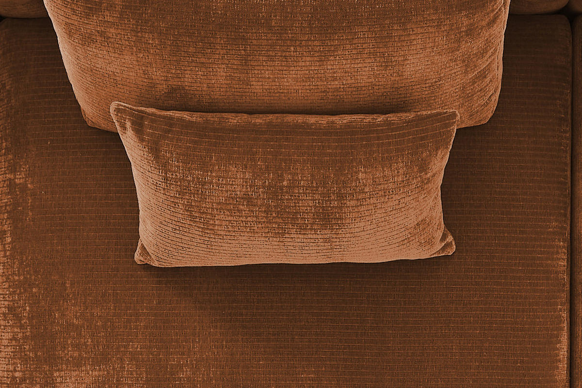 SPITZKISSEN RECHTECKIG SEPHI Cord - Rotbraun, Textil (60/60cm) - KAWOLA