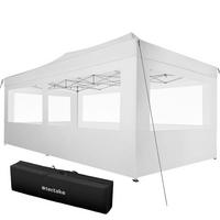 PAVILLON Viola,inklusive Spannseile, Heringe und Tragetasche,weiß - Weiß, Kunststoff (300/280/600cm) - tectake