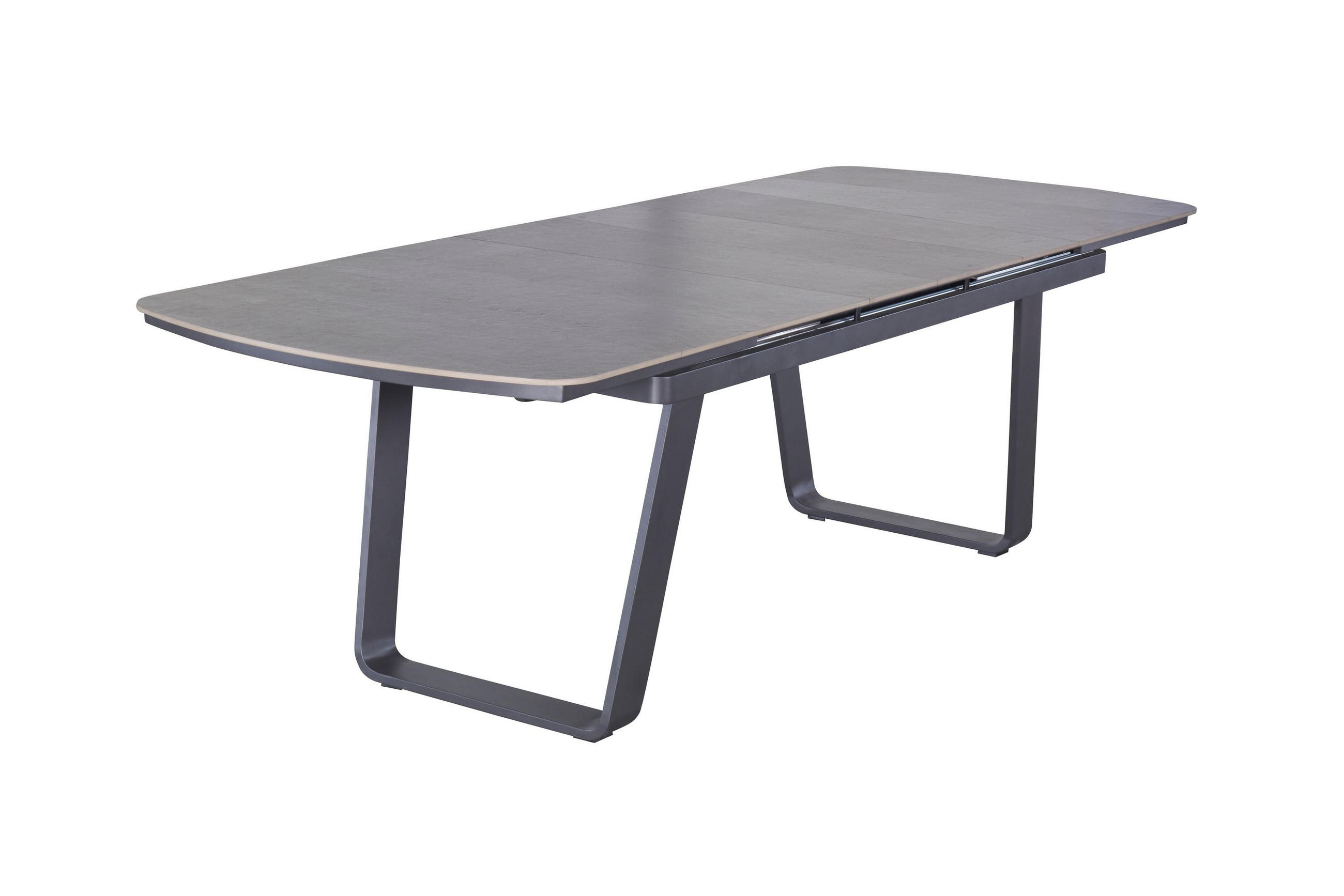 GARTENTISCH Ohio 200/260x100x76cm, Kermaik, Grau - Grau, Keramik (100/260/76cm) - dasmöbelwerk