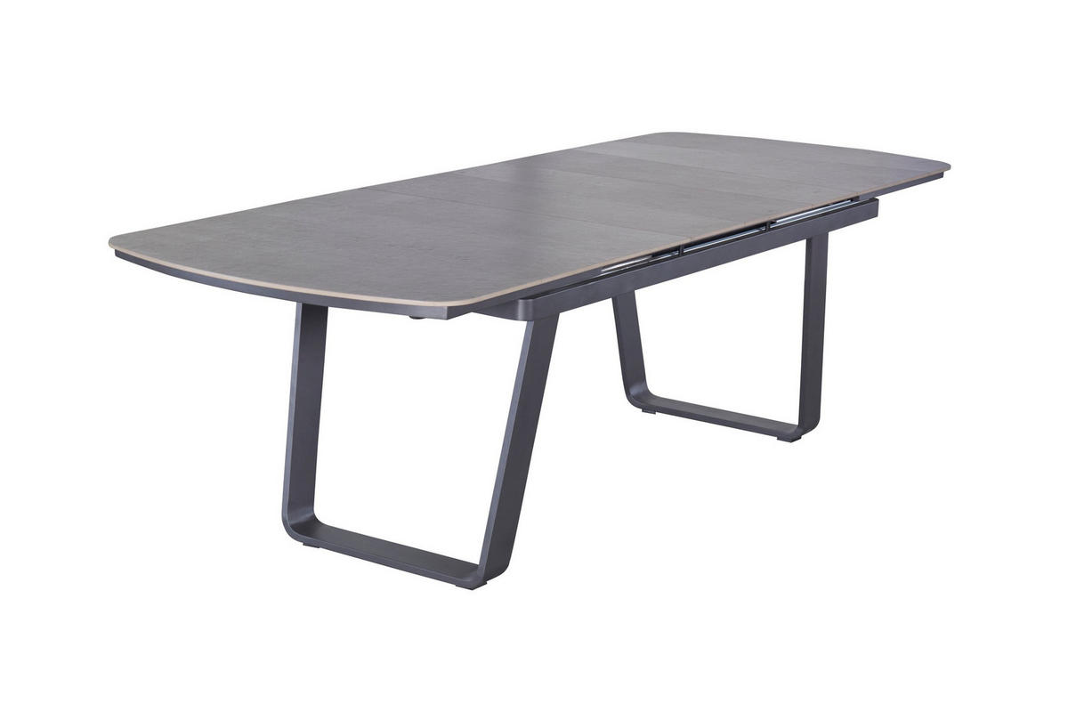 GARTENTISCH Ohio 200/260x100x76cm, Kermaik, Grau - Grau, Keramik (100/260/76cm) - dasmöbelwerk