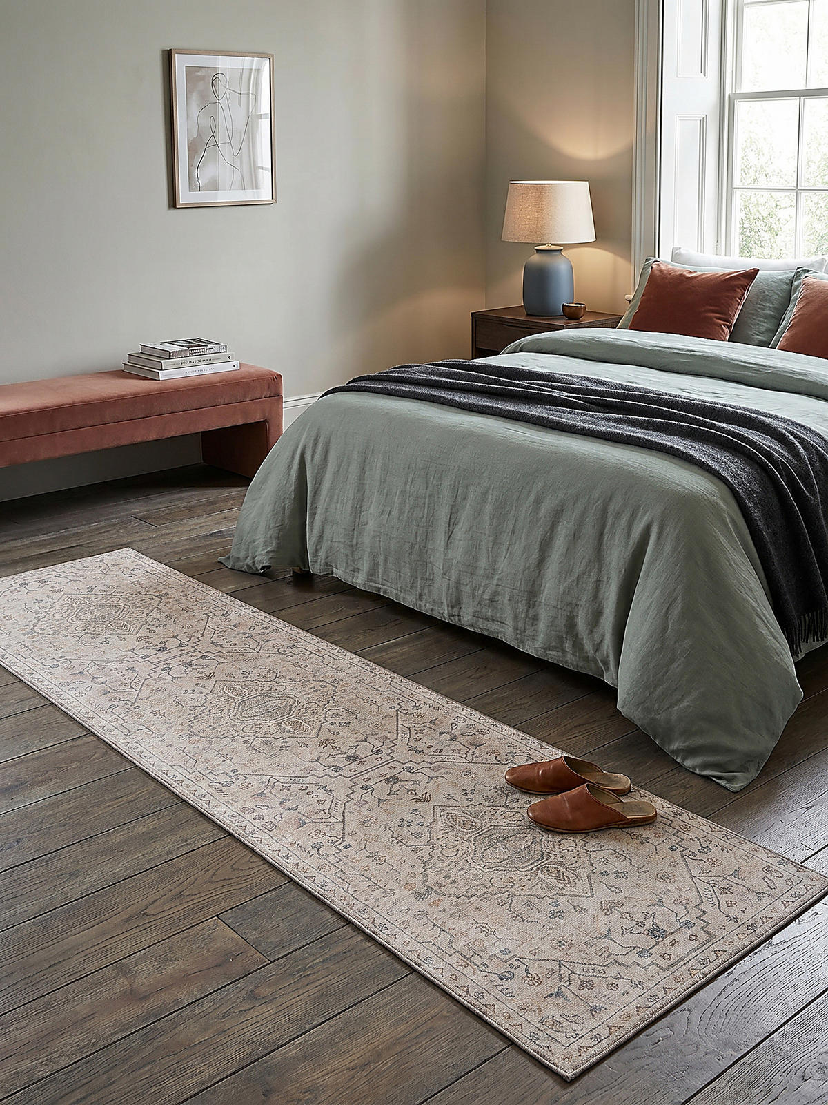 TEPPICHLÄUFER HURST 60/230 cm - Beige, Textil (230/60cm) - KADIMA DESIGN