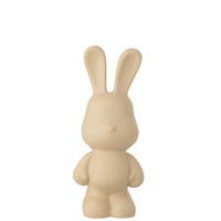 DEKOOBJEKT KANINCHEN FRED - Beige, Glas/Naturmaterialien (17.5/49/20.5cm) - J-Line