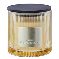 DUFTKERZE Supreme Golden Riviera - Beige, Glas/Naturmaterialen (11cm) - Butlers