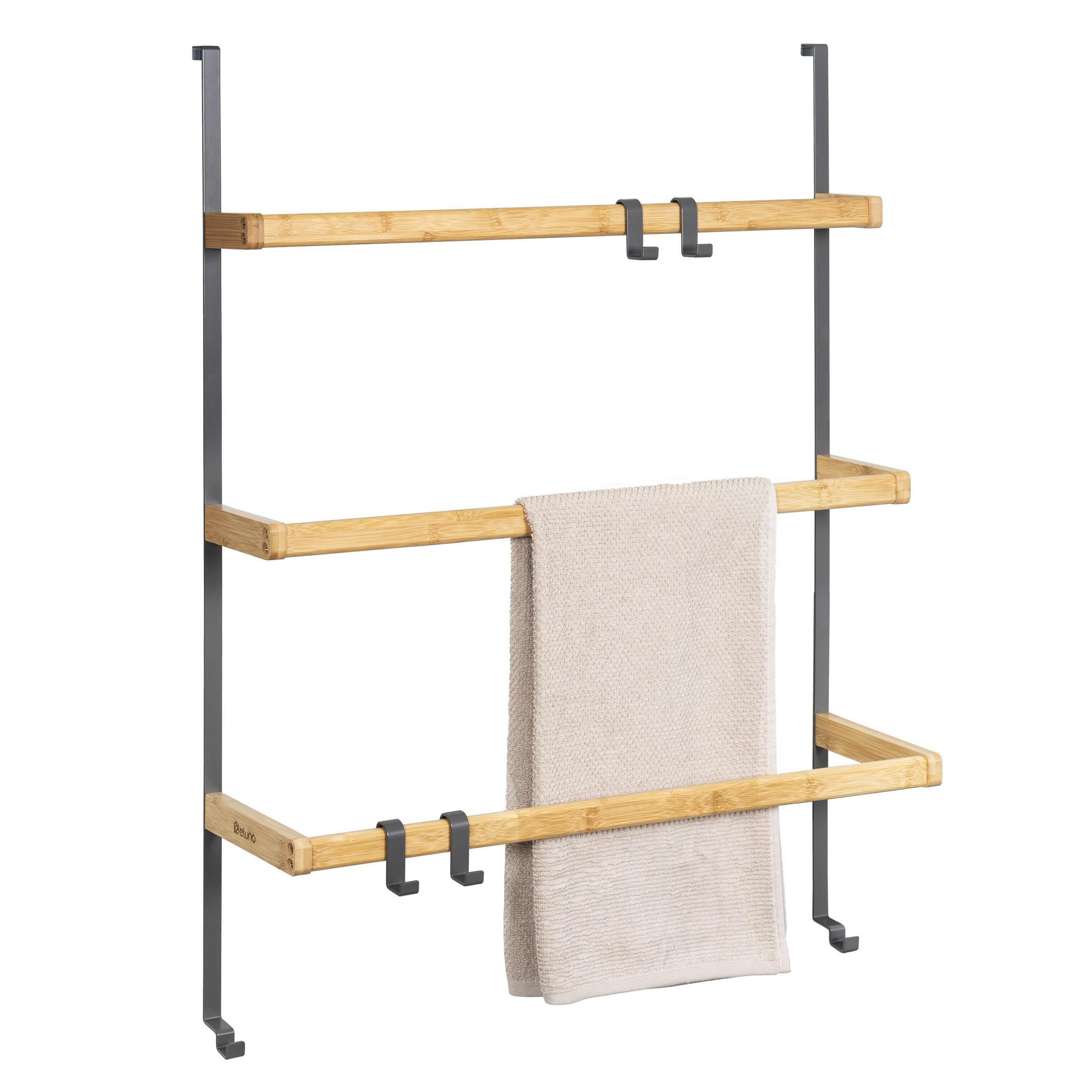 TÜR-HÄNGEREGAL, grau - Grau, Holz (65/86/17cm) - eluno