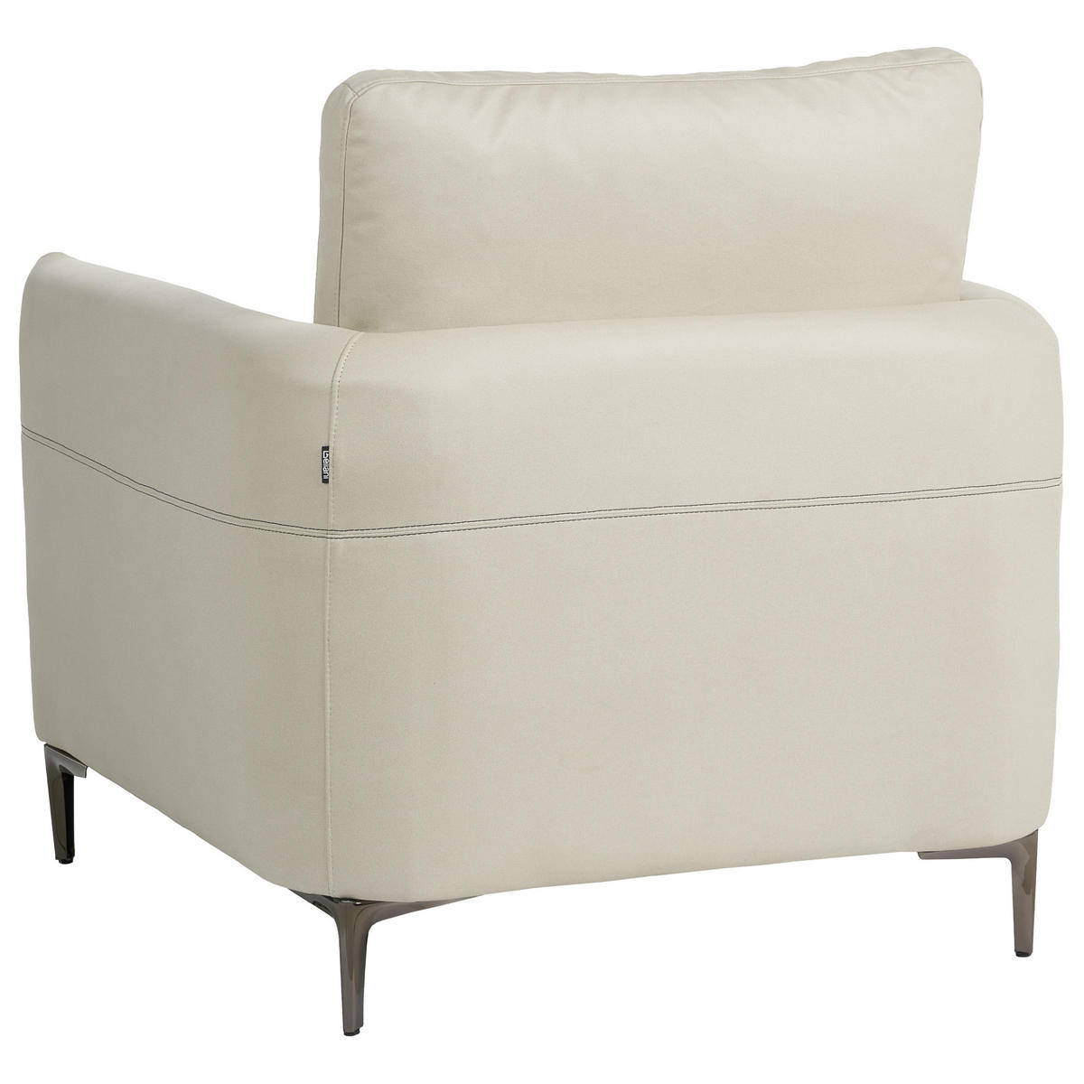 SOFA-SET 6-Sitzer Stoff Hellbeige Cilens - Beige/Silberfarben, Textil (212/93/83cm) - Beliani