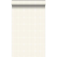 TAPETE Karomuster 53 cm x 10.05 m - Weiß, Papier (53/0.1cm) - Origin Wallcoverings